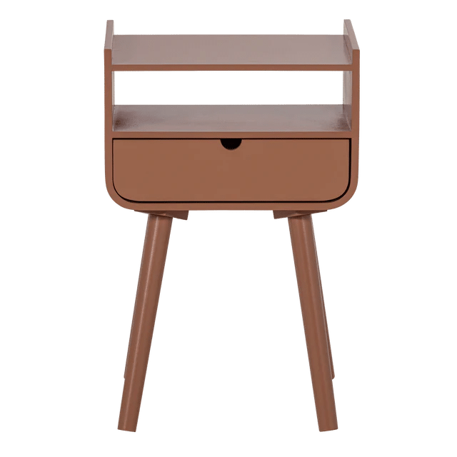 WOOOD nachtkastje/ bijzettafel Nils – Hout – Oudroze – 54x36x30