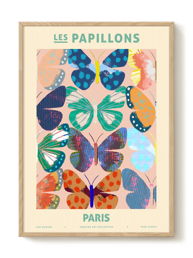 Zoe – Les Papillons – Paris – PSTR studio Kunst Poster