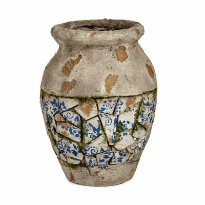 Decoratief tuinfiguur Ibergarden Polyresin Vaas 25 x 32,5 x 25 cm (2 Stuks)