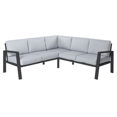 Elvara Thais Luxury Lounge – Hoekbank – Grafiet Grijs Aluminium – 195 cm